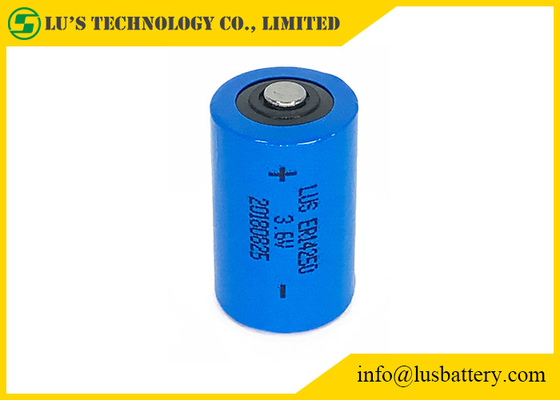 Bloco não recarregável da bateria do tamanho 1200mAh Lisocl2 da bateria de lítio ER14250 3,6 V 1/2 AA