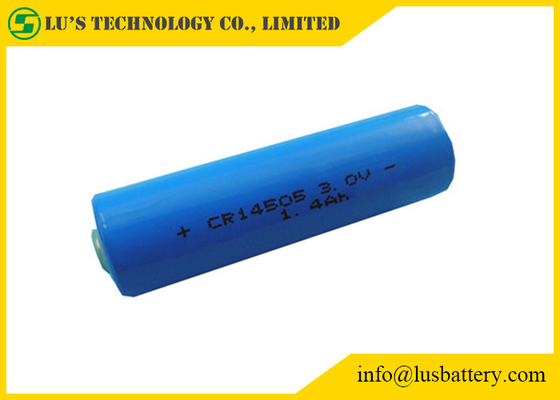 Cr 14505 Li Mno cilíndrico do apoio das baterias não recarregáveis 3v Cmos de Cr14505 Aa de 2 células