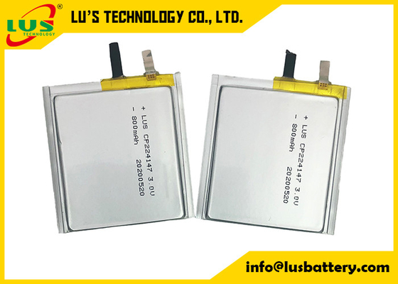 Bateria de lítio macia de CP224147 3.0V 800mah para Rfid