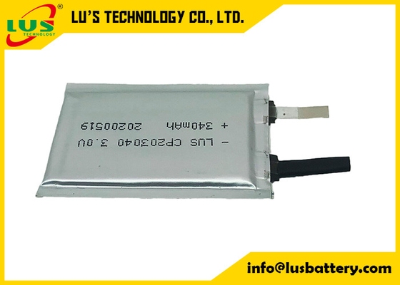 Bateria de lítio CP203040 fina 3.0v 340mah para a etiqueta esperta rastreável