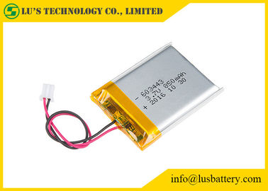 Bateria recarregável da bateria 603443 do íon da bateria recarregável 3,7 V 850mah Li do polímero do íon do lítio LP603443 de 3,7v células