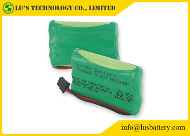 Bloco recarregável personalizado da bateria do nimh da bateria 3,6 V 800mah do telefone do AAA das baterias da cor NIMH