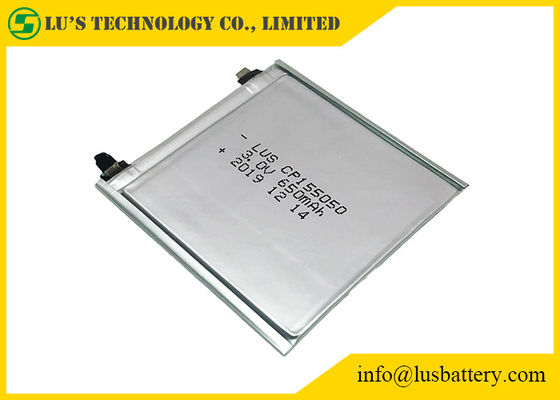 HRL que reveste a bateria de lítio flexível de CP155050 3V 650mah para etiquetas