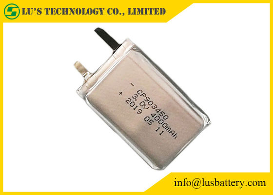 Pilha fina não recarregável do lítio da bateria de lítio 4000mah de Limno2 CP903450 3.0v