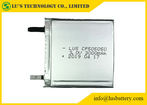 3,0 pilha descartável do malote da bateria fina de V CP505050 3000mah Limno2