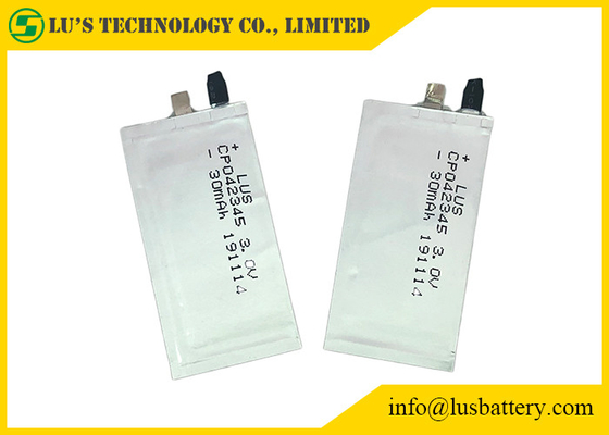 Bateria Limno2 30mAh 3.0V CP042345 RFID prismático de Smart Card