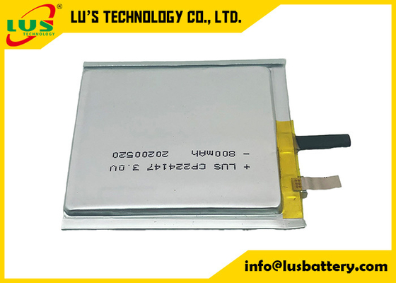 A bateria ultra fina 3V 800mAh da pilha 3V CP224147 de LiMnO2 RFID especializou-se
