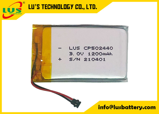 bateria CP502440 do lítio Mno2 de 3.0V 1200mAh para produtos de RTLS