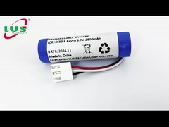 Bateria recarregável de íons de lítio 18650 1S1P com PCM