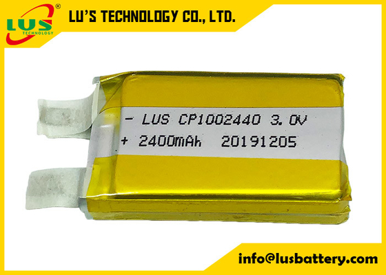 bateria preliminar personalizada bloco de bateria de lítio 2400mah CP1002440 LiMnO2 para o cartão magnético