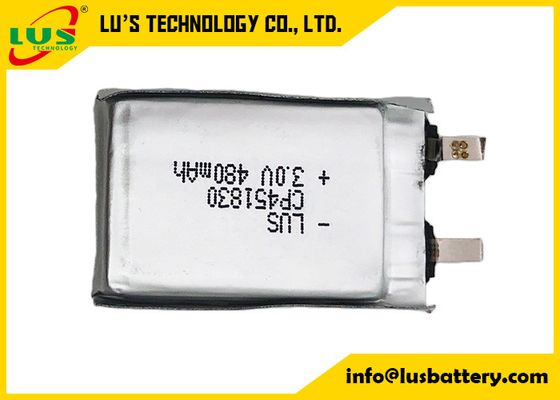 bateria não recarregável 451830 do polímero da bateria CP451830 de 3v Li-MnO2 para janelas espertas