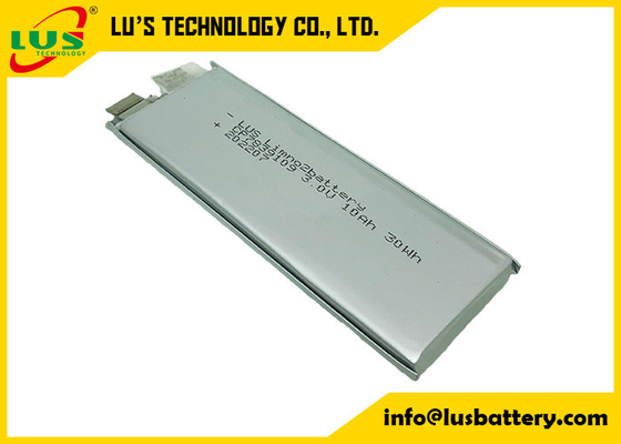 Bateria de lítio lisa ultra fina da pilha 10ah CP8040112 de CP7839109 3.0V para a monitoração da logística