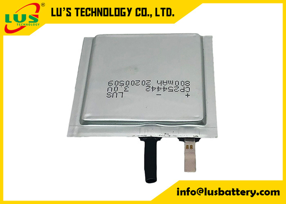 Bateria de lítio Batteires ultra magro das soluções 3V de IOT 800mAh CP254442 da bateria dos LUS