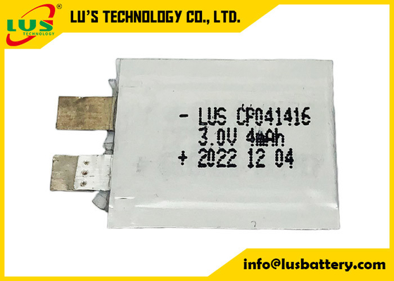 Limno2 espessura fina de papel ultra fina 0.4mm da bateria da bateria CP041416 3v 4mah