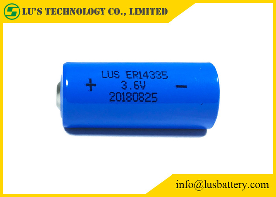 Pilha do cloreto de Thionyl do lítio da bateria 1.65Ah do lítio 3,6 V de 2/3AA ER14335 para alarmes de fumo