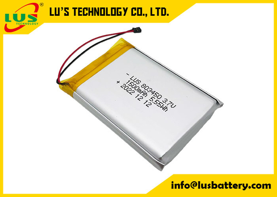Pilhas 3.7V 1500mAh Li Polymer Battery recarregável do malote de LP083450 Lipo