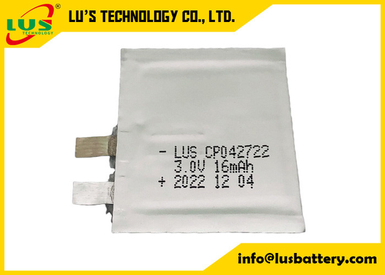 Baterias de lítio lisas da bateria 042922 ultra magros de Li MnO2 dos smart card
