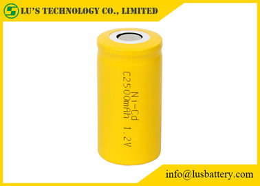 1,2 cor do branco do amarelo da bateria recarregável/2500mah recarregável de Nicd bateria