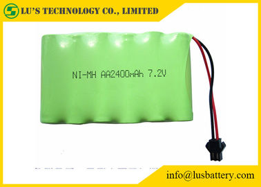 bateria recarregável de 2400mah 7.2V 1,2 V, vida útil longa do bloco da bateria do AA NIMH