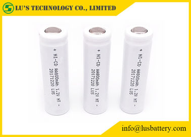 Alta temperatura do Ni-CD AA800mah PVC personalizado de poupança de energia da bateria de cádmio de níquel de 1,2 volts