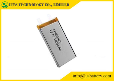 pilha recarregável recarregável da bateria de íon de lítio 3.7v da bateria LP803466 do polímero do lítio de 3.7v 1900mah