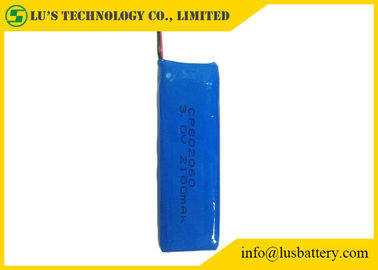Bateria personalizada do filme fino do bloco CP802060 da bateria de 3V 2100mAh Limno2