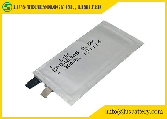 Bateria Limno2 CP042345 prismático não recarregável de 3.0V 30mAh para a chave