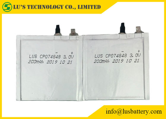 Baterias do lítio Limno2 de CP074848 200mah 3.0V para o cartão da identificação