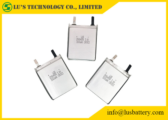 Revestimento ultra fino da bateria 3000mah 3V CP604050 Hrl do RFID para a placa do PWB