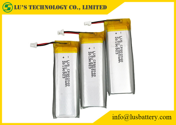 bateria ultra fina 10mA CP802060 prismático de 3.0V 2300mah para o civil RFID