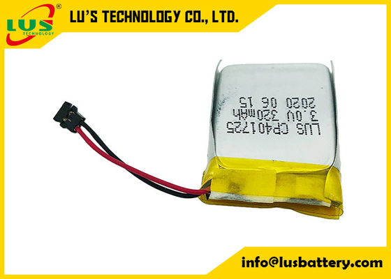 pilha de bateria de 3V 320mah Limno2 com o conector dos fios para a aplicação Smart Card da montagem do PWB