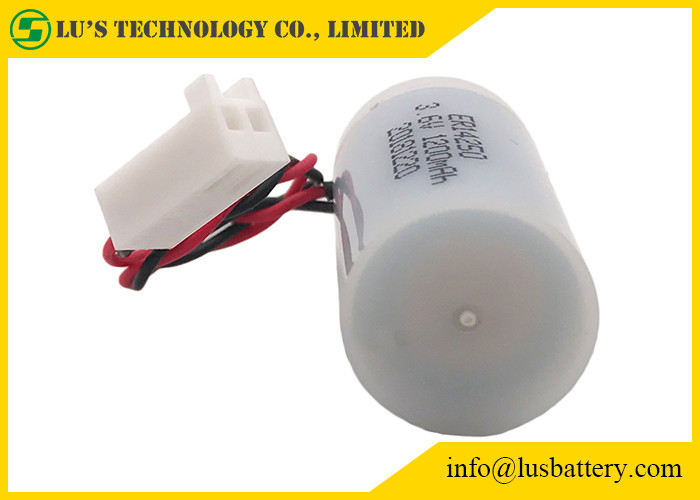 batteirs do tamanho ER14250 3,6 V 1200mah lisocl2 das baterias 1/2AA com capa de plástico para medir