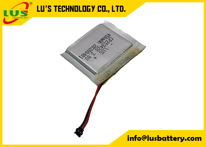CP253428 fino liso com lítio Ion Non Rechargeable Cell do volt 450mah do conector 3