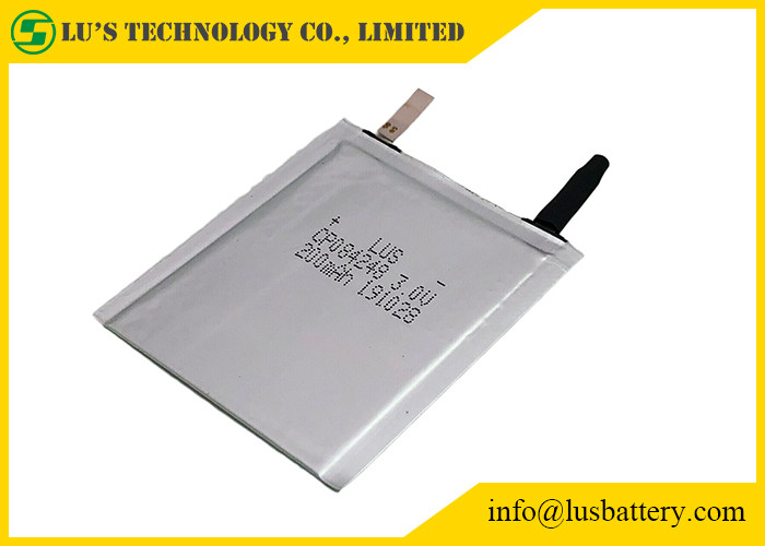 Bateria 3.0v 200mah CP084248 do manganês do lítio do empacotamento flexível para a etiqueta esperta rastreável