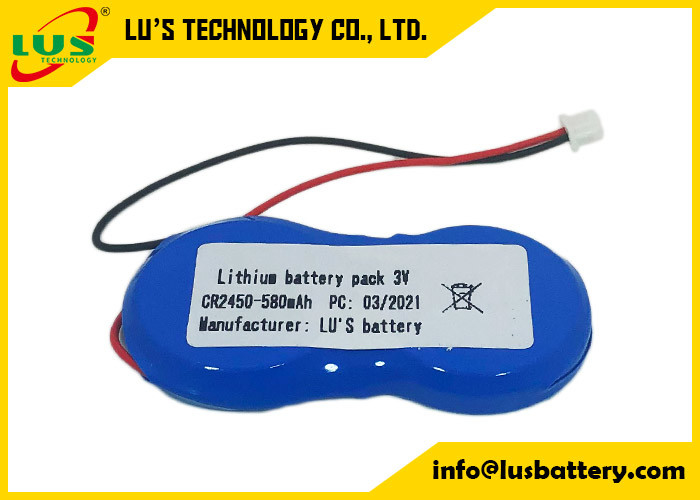 Bateria 3v da pilha da moeda do conector CR2450 de SHR-2P para etiquetas de prateleira eletrônicas de SES Imagotag