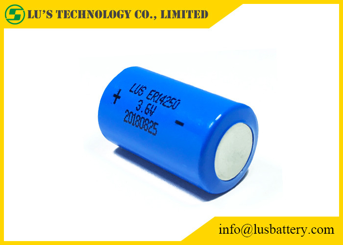 Bloco não recarregável da bateria do tamanho 1200mAh Lisocl2 da bateria de lítio ER14250 3,6 V 1/2 AA