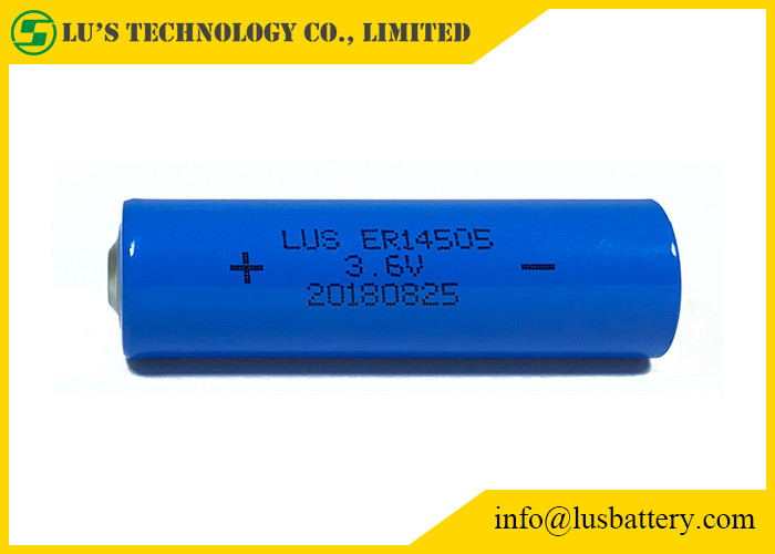 Bateria espiral do cloreto de Thionyl do lítio da bateria de lítio 2400mah da pilha ER14505 AA 3,6 V
