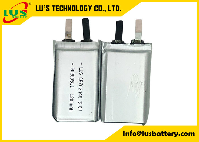 Pilha ultra fina 3.0V 1500mAh da bateria de CP702440 LiMnO2 para o dispositivo de escuta portátil