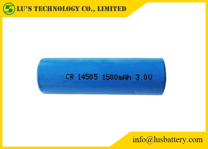 Cr 14505 Li Mno cilíndrico do apoio das baterias não recarregáveis 3v Cmos de Cr14505 Aa de 2 células