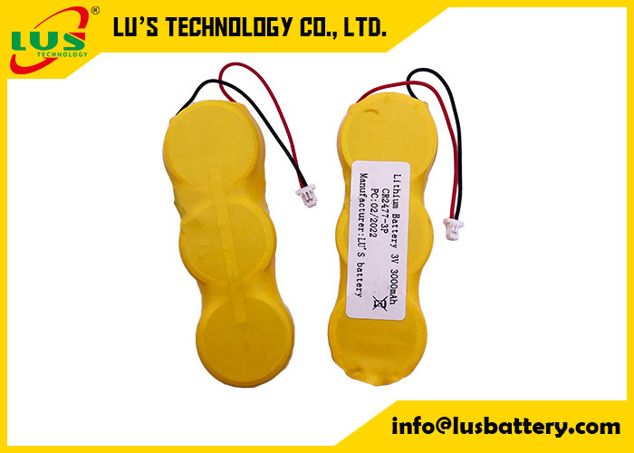 Bloco da bateria do volt 1000mAh do lítio 3 da bateria 2477 da pilha do lítio de CR2477 3V para o ESL