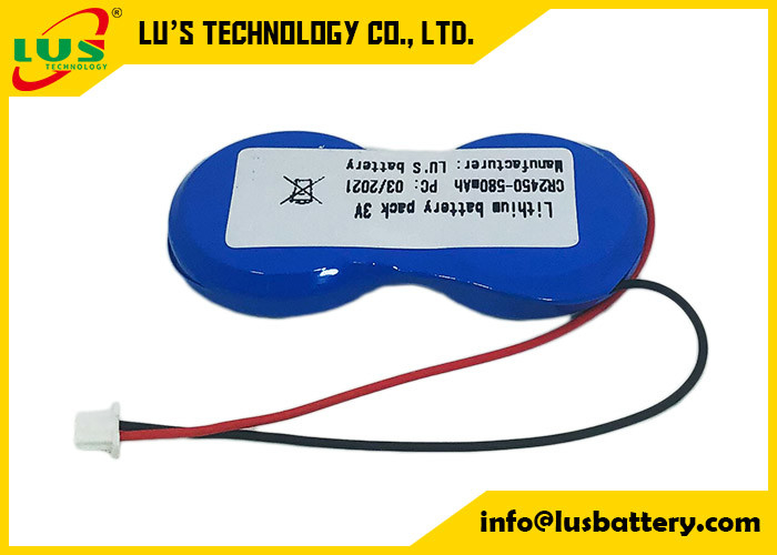 Tipo baterias da bateria de CR2450-2P 3V 1200mah do metal do lítio de IMOS 1P2-A1