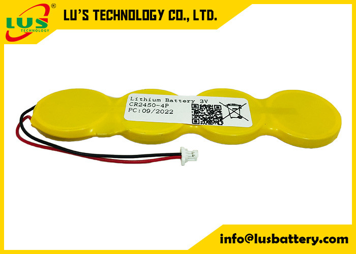 Bateria da pilha IMOS 1P2-A1 da moeda da bateria 2400mah CR2450 4P do botão do lítio do OEM 3V