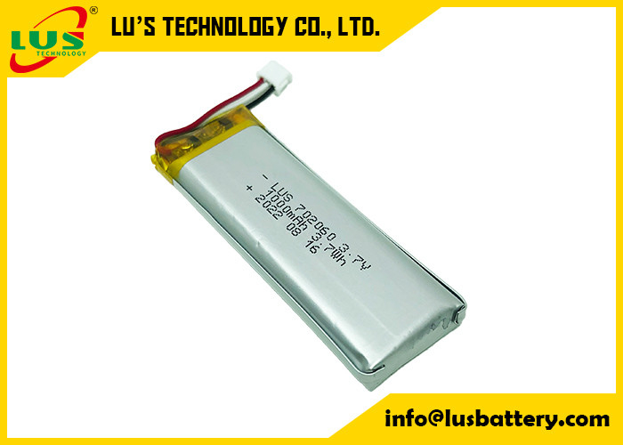 Lítio de alta temperatura Ion Battery For Car Tracker de Li Poly Battery 3.7V LP702060 1000mah