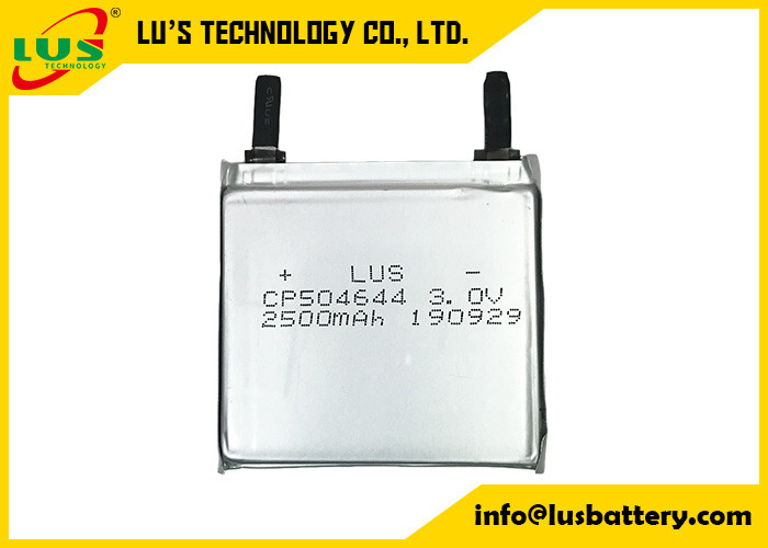CP504644 Bateria ultrafina de célula de lítio primária 3V 2500mAh para produtos IOT