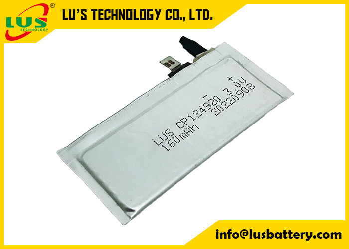 Capacete de segurança flexível da bateria de lítio 3V de CP124920 LiMnO2 160 Mah Super Thin Cell For