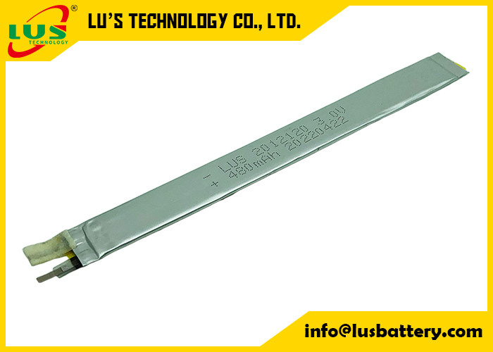 Bateria lisa da bateria 3v 480mah Li MnO2 de CP2012120 Lipo para a prateleira eletrônica Lables