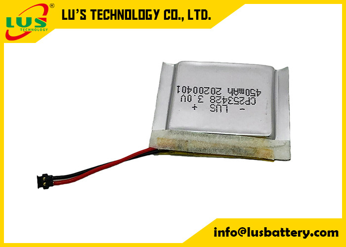 Volt personalizado 450mah Li Battery For Tag preliminar da bateria CP253428 3,0 da pilha do malote Limno2