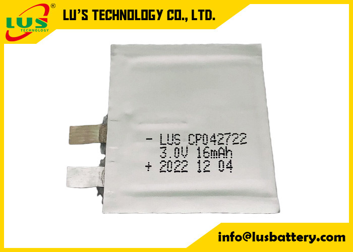 Volt fino de papel embalado macio CP042722 CP042922 CP042822 da bateria 3,0 da bateria 16mah de Li MnO2