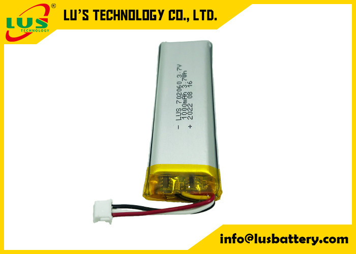 De alta capacidade ultra fino da bateria 3.7V do polímero do lítio LP702060 para Mini Printer