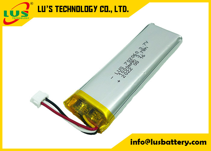 De alta capacidade ultra fino da bateria 3.7V do polímero do lítio LP702060 para Mini Printer
